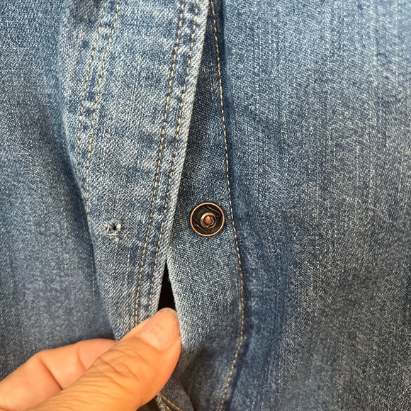 Levi’s Sleeveless Denim Shirt Dress NWT size medium - Picture 6 of 7